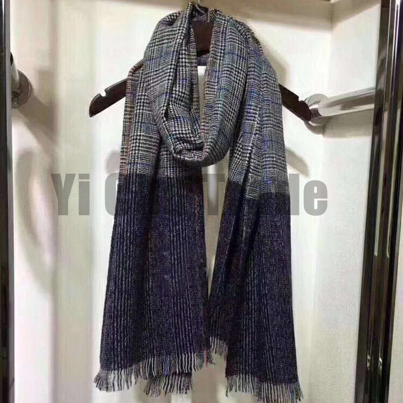 

Luxury Brand Winter Plaid Di Men Or Women Cashmere Scarf Warm Shawls and Wraps Thicked Wool Pashmina Female Blanket Scarves