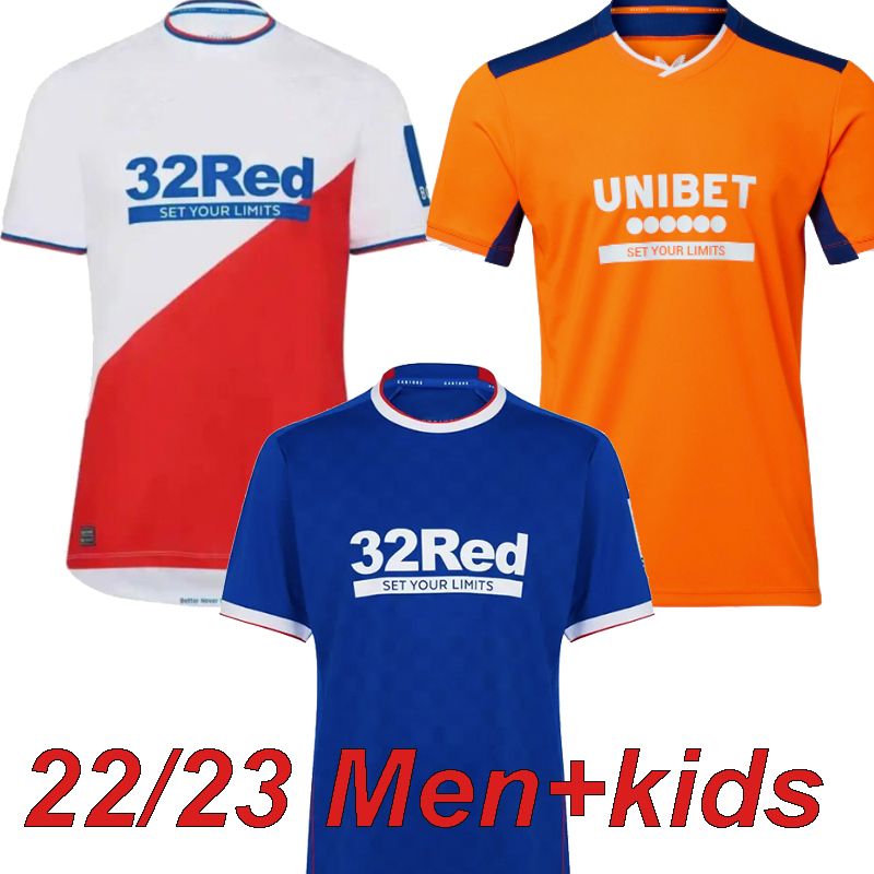 

2022 2023 Rangers fc Soccer Jerseys Glasgow Legends home away 21 22 23 DEFOE HAGI BARKER KENT TAVERNIER third Football Shirts UjK, Home kids