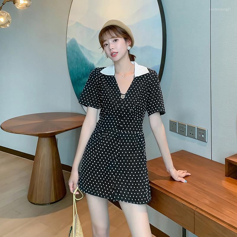 

Party Dresses COIGARSAM French Style Women Mini Dress Vintage High Waist 9075, Picture shown