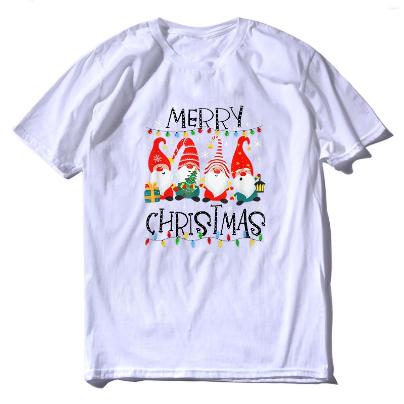 

Men' T Shirts Short Sleeve Cotton Shirt Men Women Garment Oversized Funny Great For Christmas Gift Family Xmas Gnome, Black
