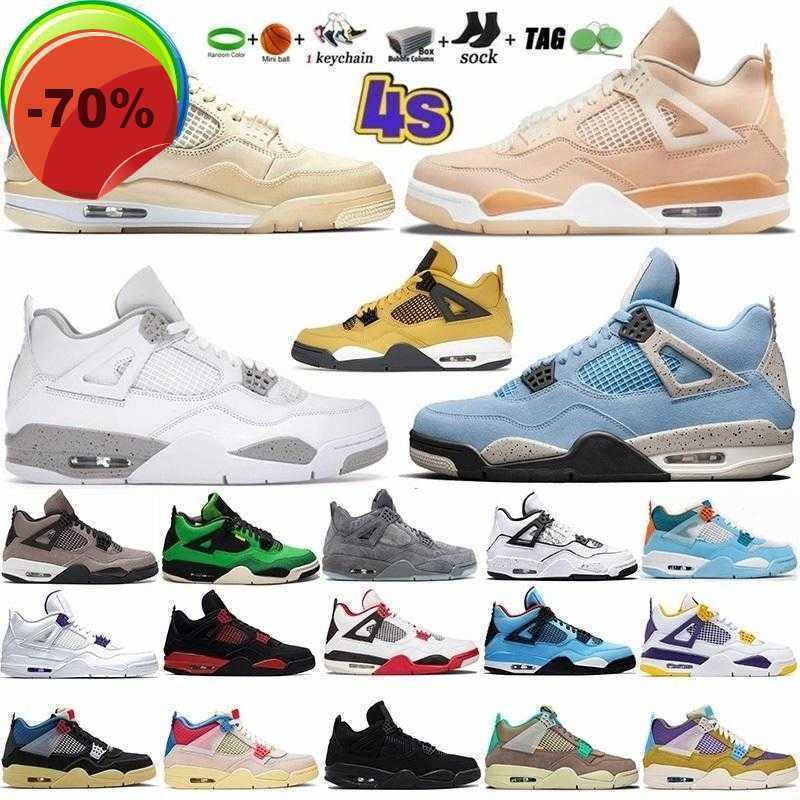 

Mens Basketball Shoes University Blue Lightning 4 4s Iv Shimmer Black Cat Fire Red Starfish White Oreo Diy Wild Things Jumpman Sports T