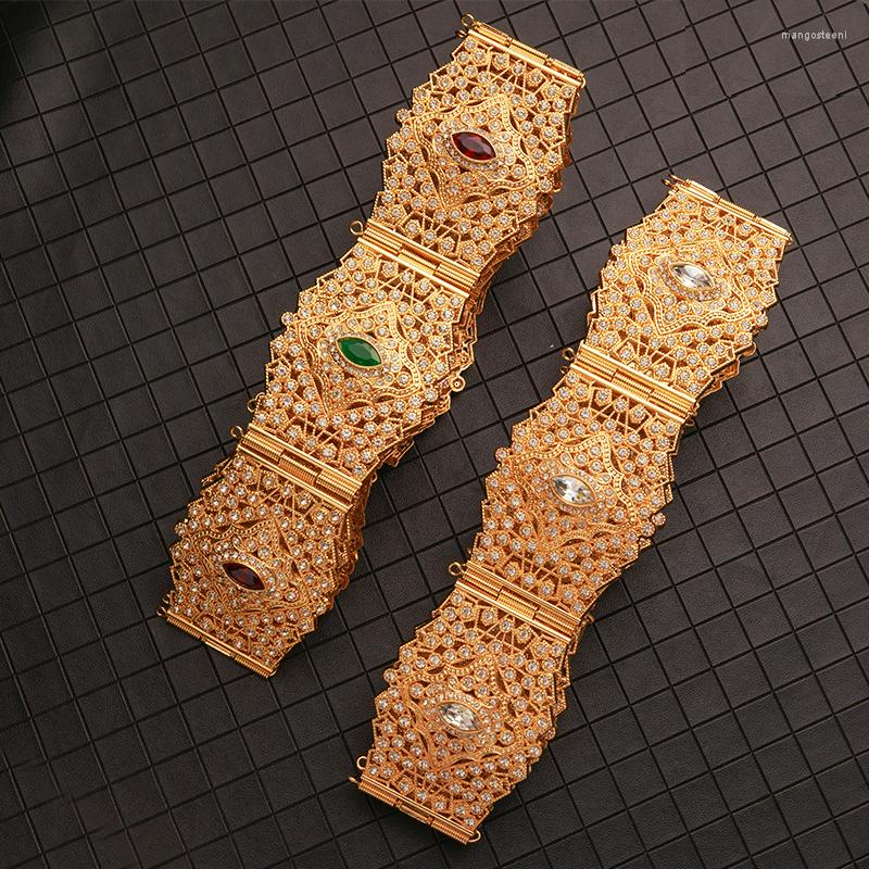 

Belts Full Crystal Morocco Caftan Alloy Belt Luxury Arabic Belly Chain Women Fashion Bride Wedding Jewelry Gift, Silver