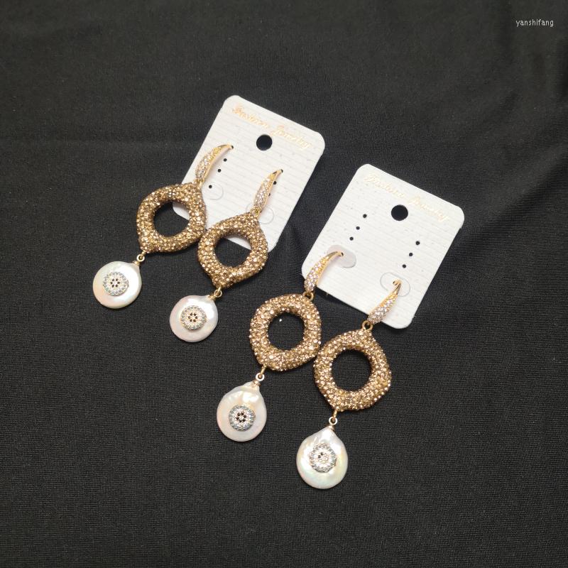 

Dangle Earrings 1PC Baroque Coin Rhinestone Long Drop Women Gold Color Party Bohemia Jewelry Anniversary Gifts African
