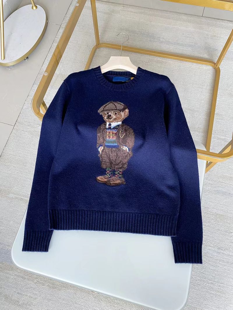 

Autumn and Winter 2028 Women's Sweaters New Women's Cartoon Embroidery Bears Round Neck Pullover Sweater Shirt, Asian size