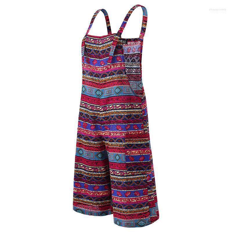 

Women' Jumpsuits Women' & Rompers Bohemian Patchwork Jumpsuit Women Summer 2022 Strap Romper Ladies High Street Wide Leg Female Girl, Green jumpsuits