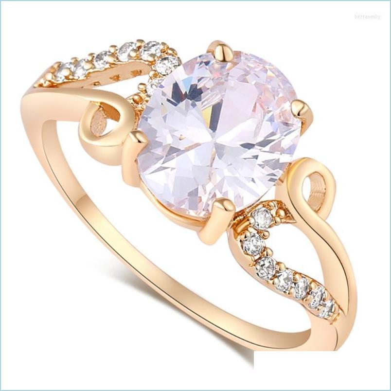 

Wedding Rings Wedding Rings Oval White Big Cz Crystals For Women Micro Paved Zircon Engagement Fashion Desgin Female Bands Wholesalw Dhhdo
