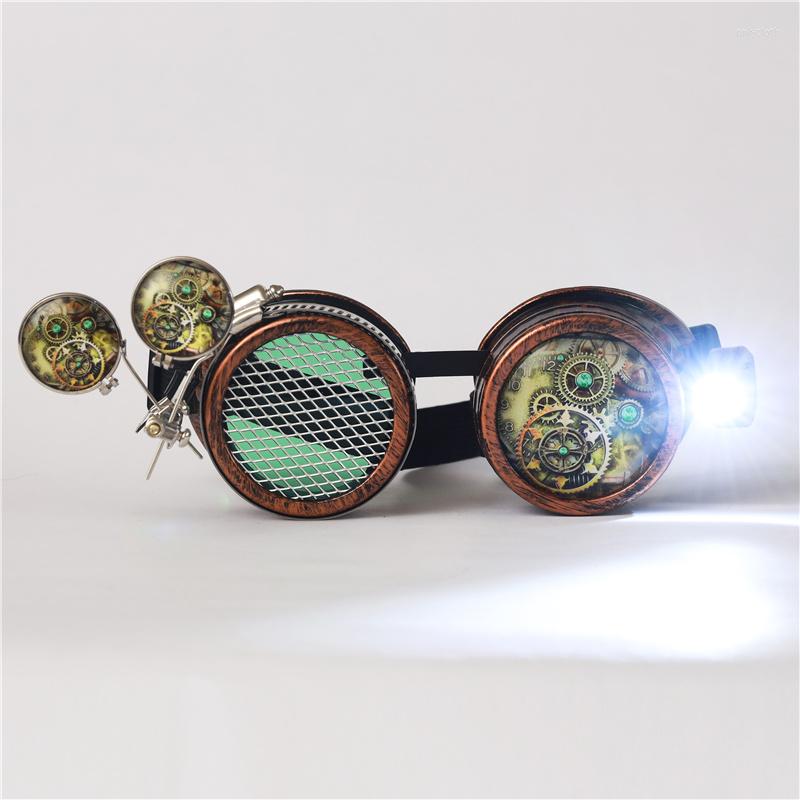 

Sunglasses Vintage Steampunk Rock Goggles Welding Glasses Punk Gothic Cosplay Party Glass Eyewear For Halloween Christmas