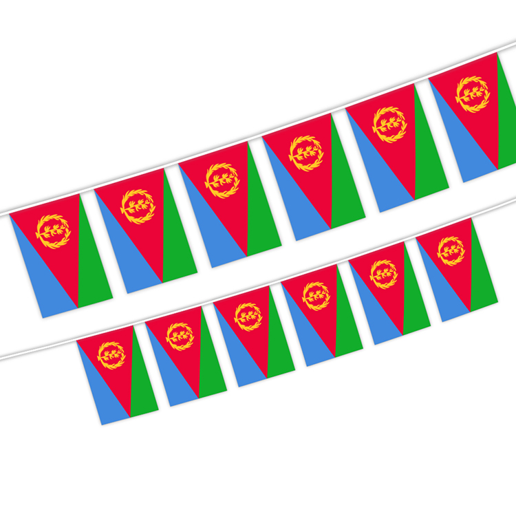 

Eritrea String Flag 14x21cm World Country National Hanging Mini Banner For Indoor Outdoor Decoration