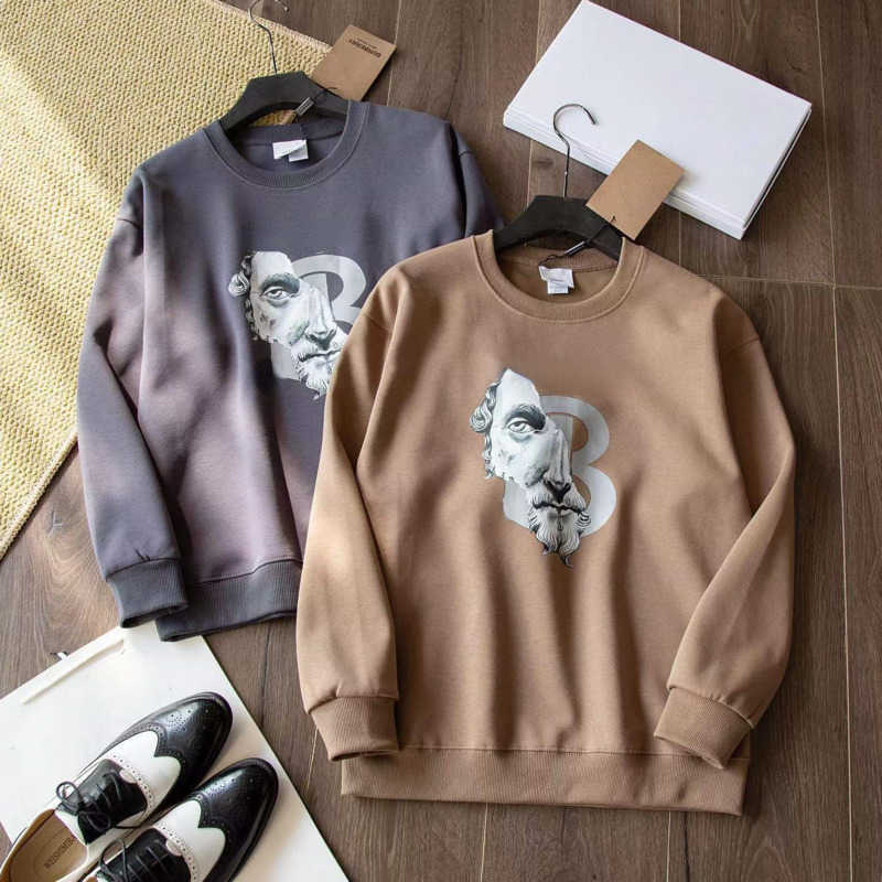 

Bb Designer Sweater Mens Sweatshirt Tb 3d Printing Long Sleeved T-shirt Men Women Pullover Hoodie Bur Polar Fleece Sweaters, Brown