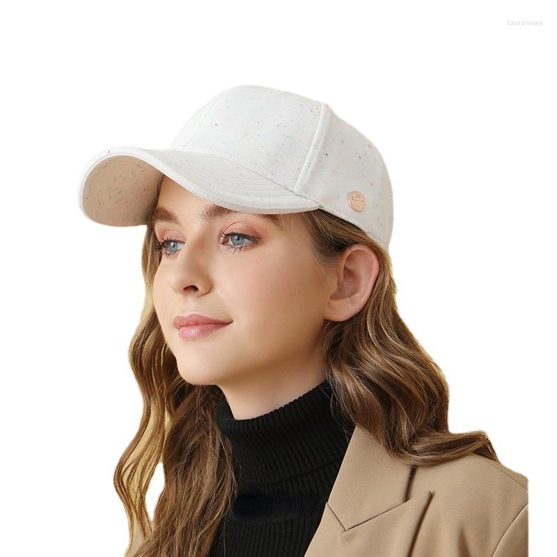 

Ball Caps Baseball Cap Womens Hard Top Hats Cotton Colored Dot Peaked Autumn And Winter Outdoor Fashion Hat For Women, Dark gray