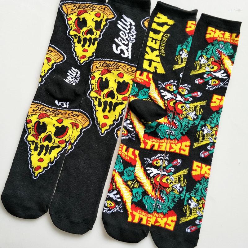 

Men's Socks Men Cartoon Skelly Selest Sock Men's Anime Knee-High Warm Stitching Pattern Antiskid Invisible Casual Are Winter Cotton, Sss-1