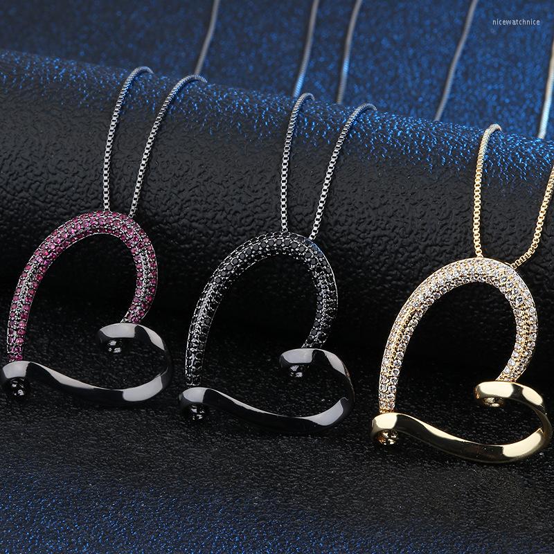 

Pendant Necklaces Funmode Charm Lovely Heart Stackable Necklace Jewelry For Women Girlfriend Wholesale FN55