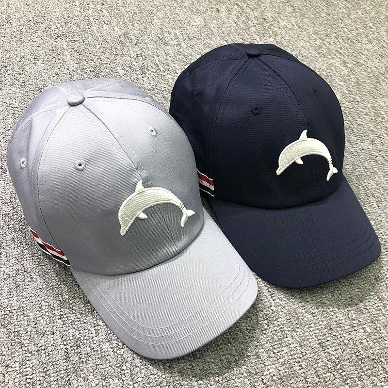 

Ball Caps Fashion Brand Baseball Cap Summer Sun Casual Fishing Hat Men Women Unisex-Teens Dolphin Embroidery Hip Hop Hats, Blue