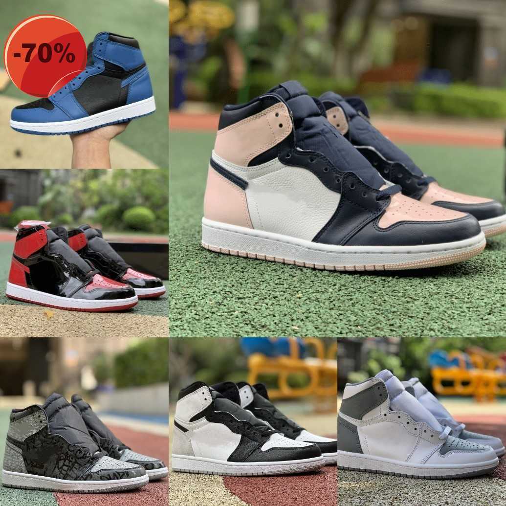 

Basketball Shoes Mocha Trainers Sneakers High Sports Electro Orange Hyper Royal Dark Jumpman 1 1S Men Women Stage Atmosphere Fragment Bio, Brseparatehood