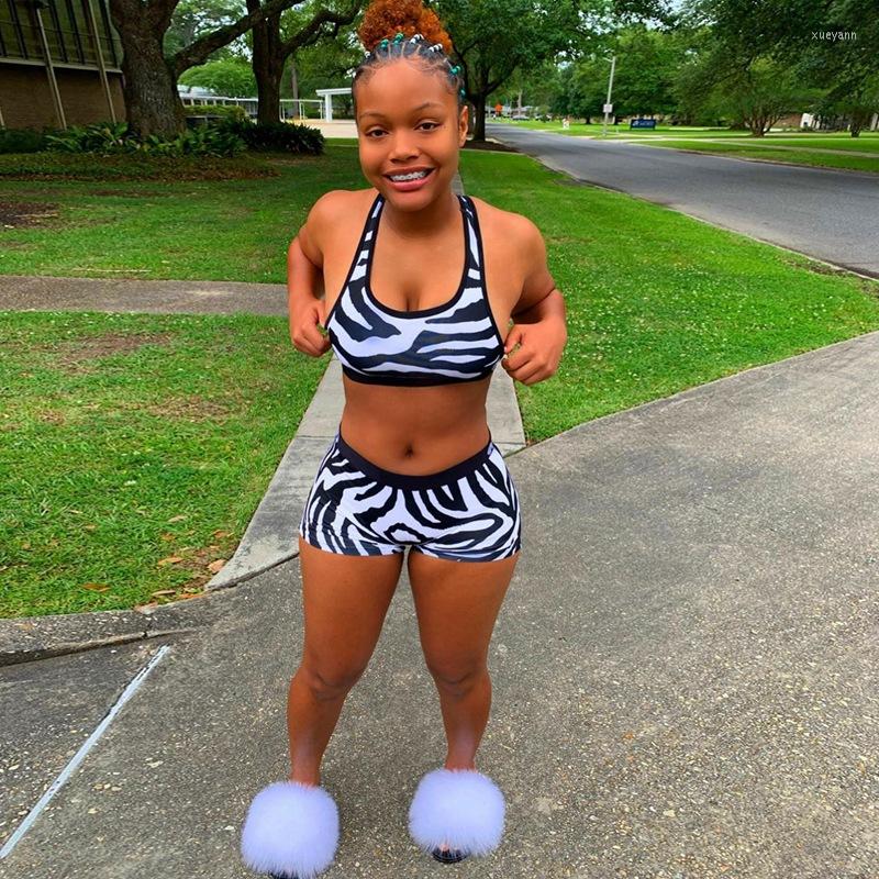 

Women' Tracksuits 2022 Luxury Designer Young Patchwork High Street Sexy Bikini Top Short Pants Skinny Women 2 Piece Set, Print