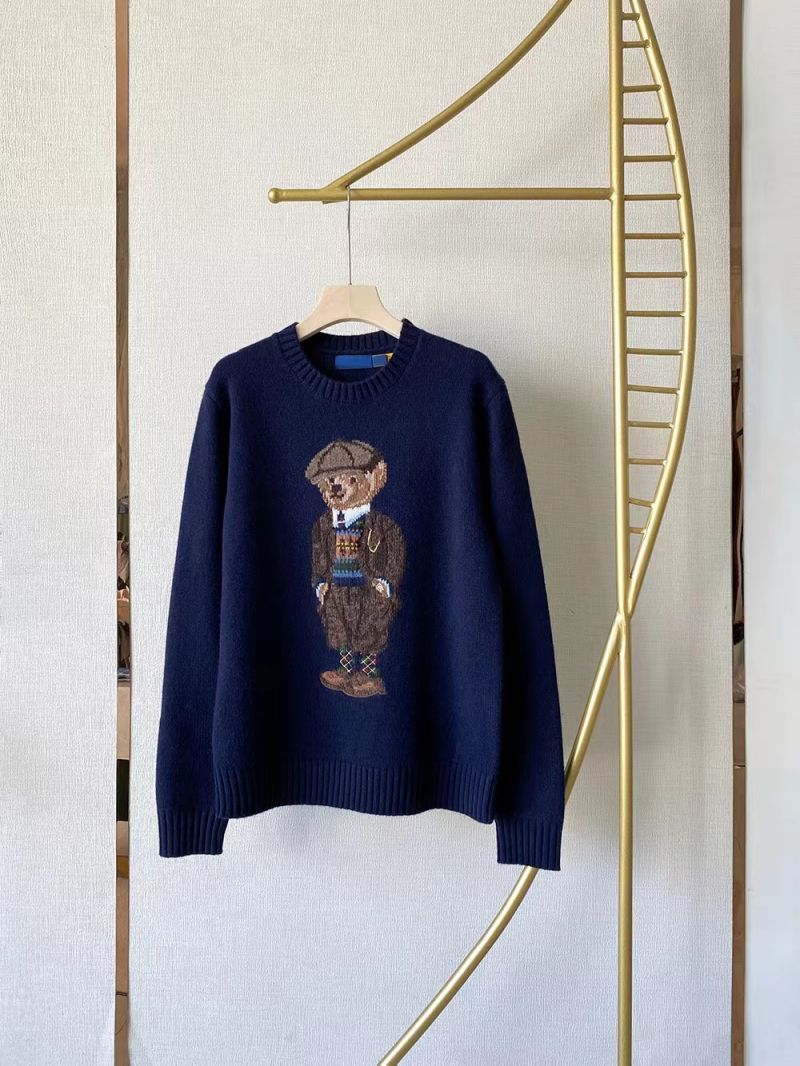 

Autumn and Winter 2027 Women's Sweaters New Women's Cartoon Embroidery Bears Round Neck Pullover Sweater Shirt, Asian size