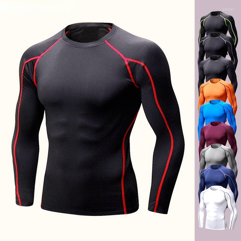 

Men' T Shirts Puimentiua Spring Autumn Men' Sports Stretch Quick-drying Long-sleeved Compression Tight Fitness Running Muscle T-Shirts, Og