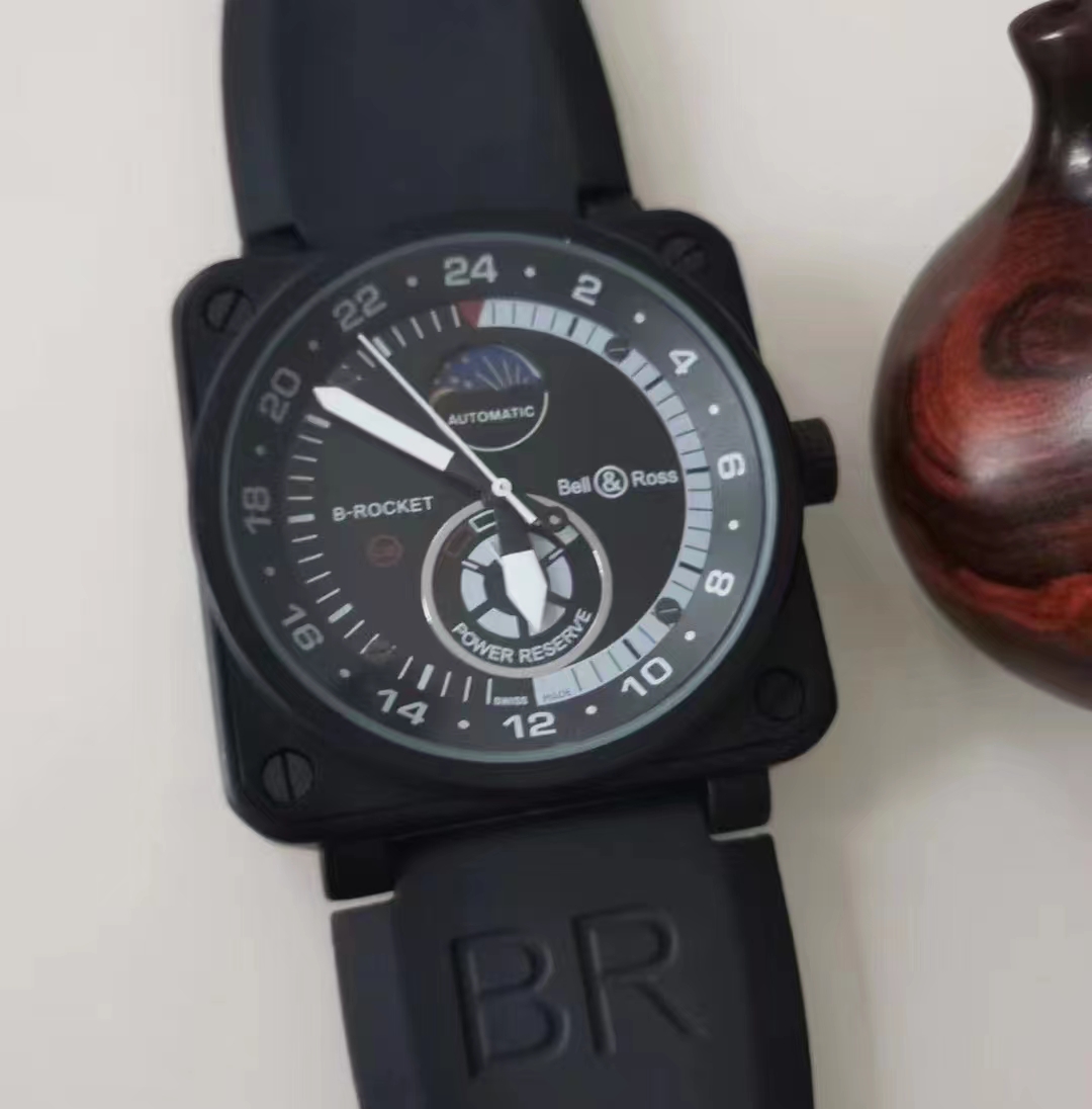 

2022 Men's luxury Quartz Watch Business leisure star Bar Multi-function timing Waterproof Tape Watches, A0002