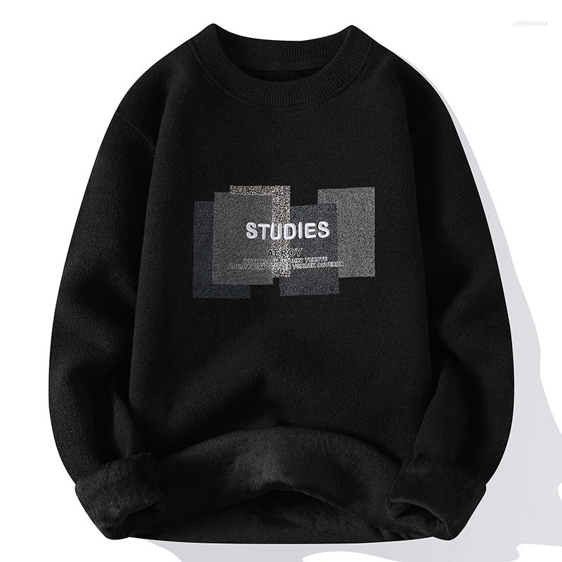 

Men's Sweaters Men's Round Neck Knitted Sweater Comfortable Warm Fashion Casual All-match Tops, 833-grey green