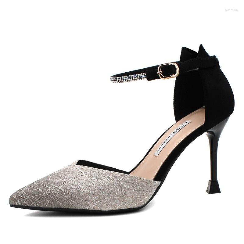 

Sandals CICIYANG 2022 Spring Pointed Stiletto High Heels Lady Women's Fashion Shoes Non-slip Breathable Casual, Beige