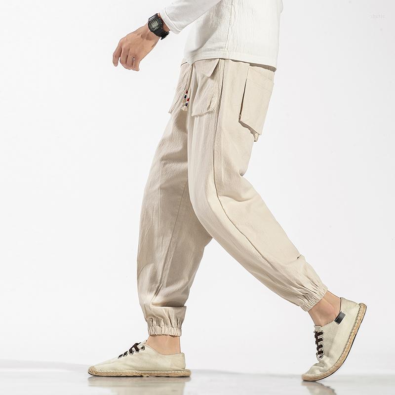 

Men's Pants 2022 Men's Wied Leg Multiple Pockets Men Loose Casual Harem Oversize Harajuku Style Male Big Size Hip Hop 5XL, Khaki
