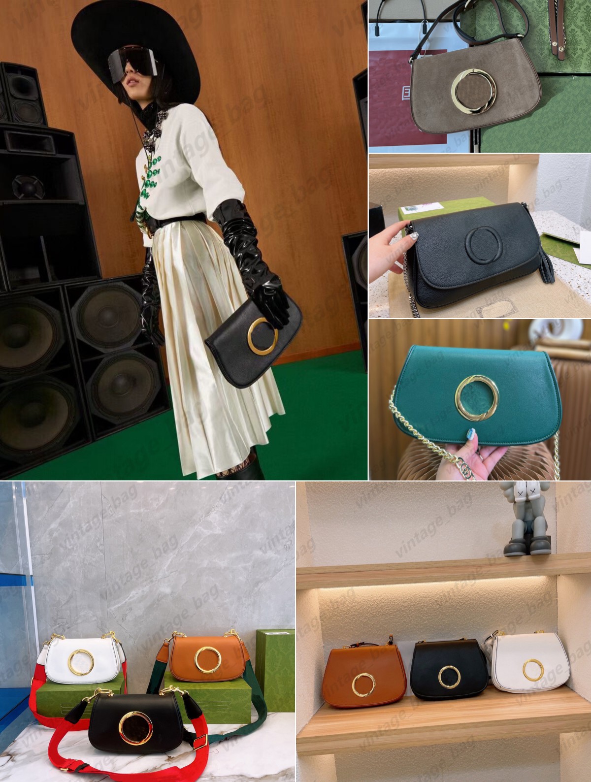 

Blondie Mini Medium Bags Women Marmont Ophidia Shoulder Totes Luxury Crossbody Handbag Metal Cutout Logo Purse Chain Flap wallets 698643 699210 699268, 28x16x4cm brown suede