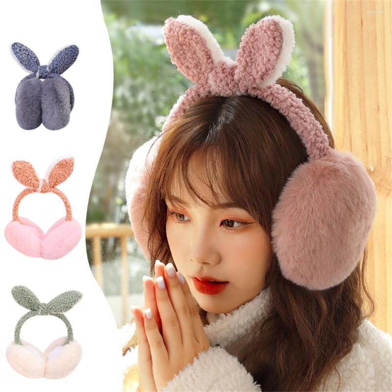 

Berets Lovely Winter Warm Ear Warmers Glitter Ears Plush Earmuffs For Women Playful Girls Soft Muffs Cold Protection, Blue
