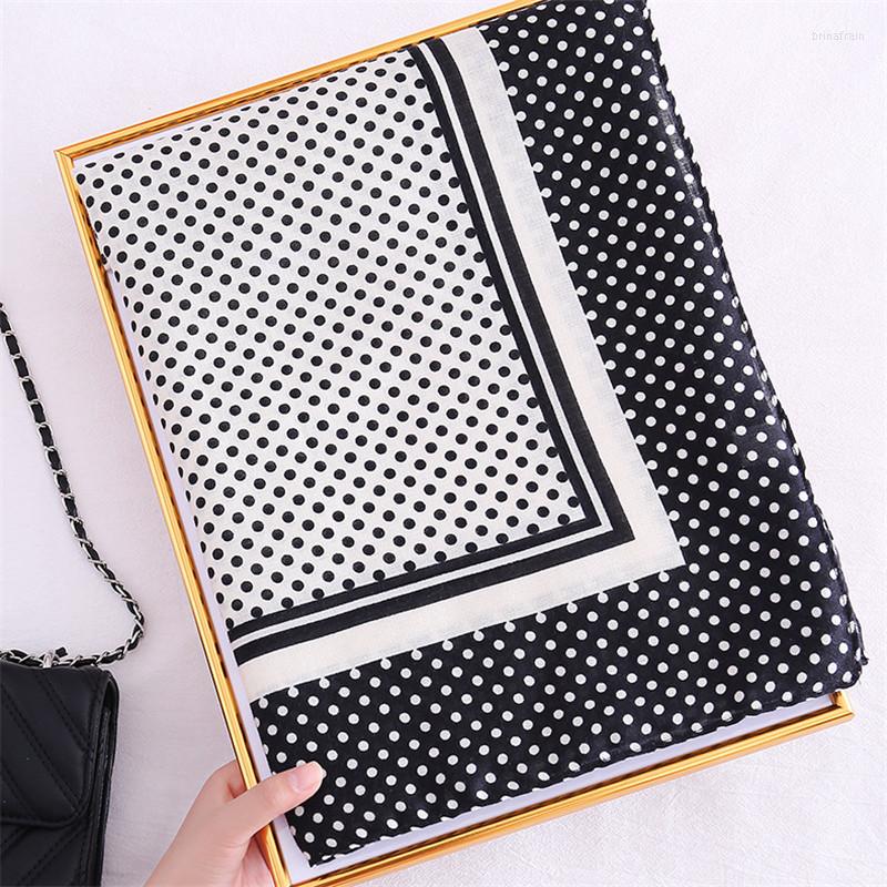 

Scarves Women Polka Dot Print Scarf Fashion Girls Pink Long Spring Summer Black White Dots Printed Cape Shawl Wrap