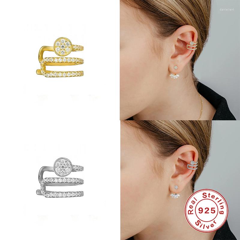 

Backs Earrings Aide 925 Sterling Silver Clip Jewelry Rhinestone Zircon Snake For Women Gift Brincos Pendientes De Prata 1PC