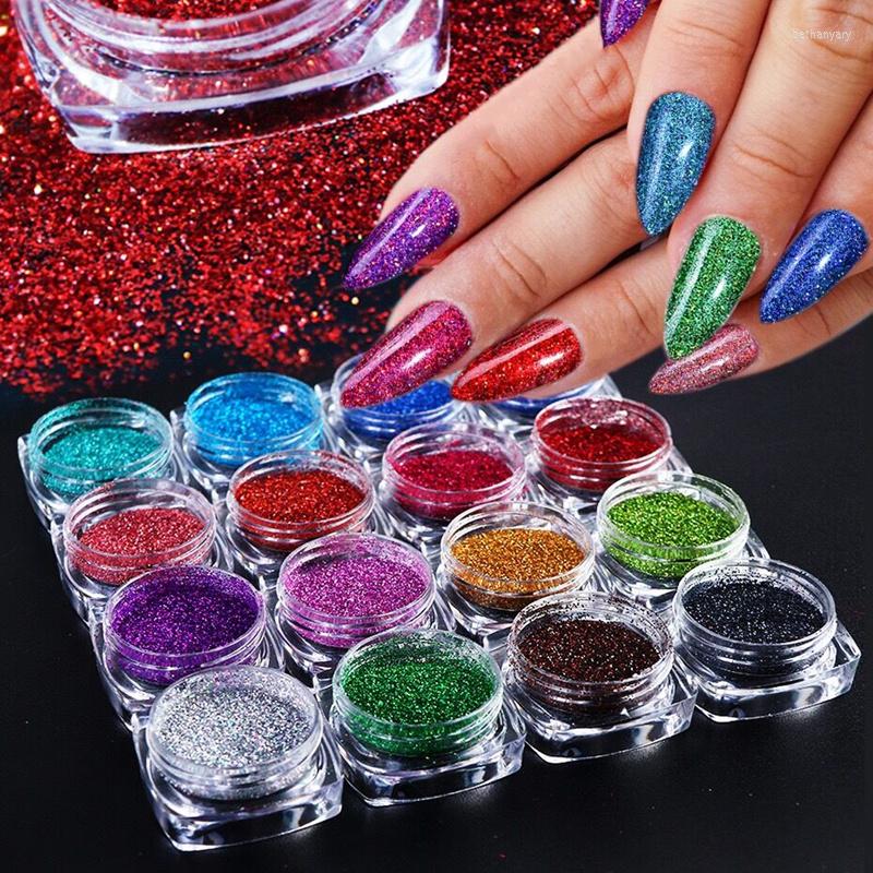 

Nail Glitter Laser Holographic Ultra Fine Colorful Chrome Powder Nails Acrylic Dust For Christmas Decorations 2022