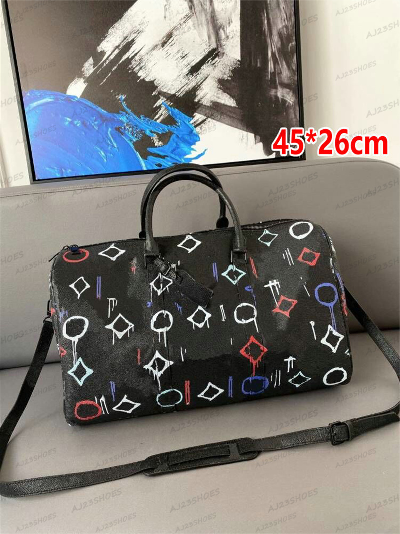 

Duffel Bags Luxury Designers Mens Travel luggage 45 50 55cm Large Capacity Leather Duffle Handbags Women tote Monograms Travel Crossbody Bag, 01