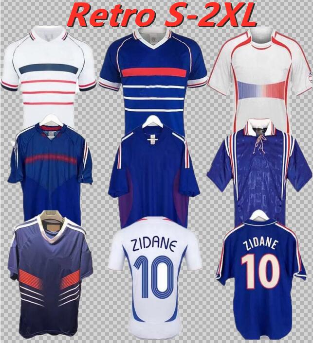 

1998 France Retro 2010 ZIDANE HENRY soccer jerseys 1996 2004 Football 1984 shirt Trezeguet 1982 finals 2006 Deschamps 2002 Pires Pires de footbal
