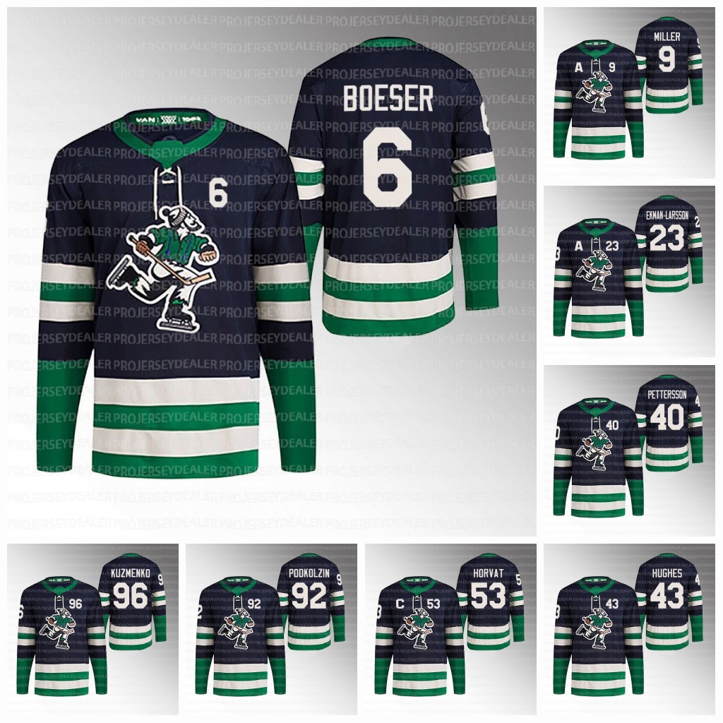 

Canucks J.T. Miller 2022-23 Reverse Retro Jersey Vancouver Tyler Myers Conor Garland Brock Boeser Bo Horvat Pearson Quinn Hughes Oliver Ekman-Larsson Elias Pettersson, Yellow mens s-3xl