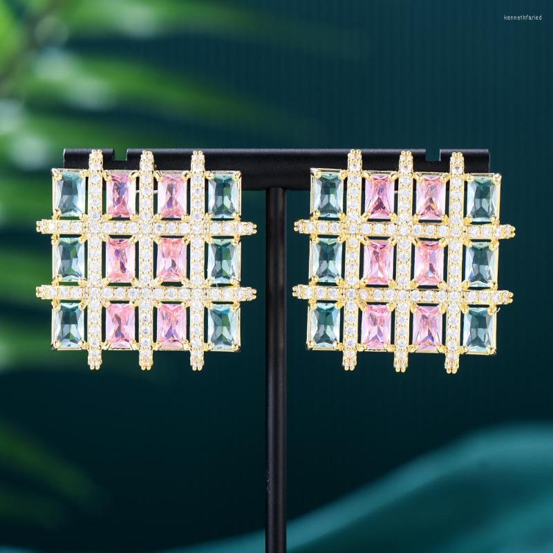 

Dangle Earrings Missvikki Fashion Korean Cute Romantic Square For Women Trendy Elegant Created Big Simulated Wholesale