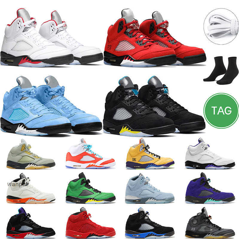 

5s new men women basketball shoes sail fire red oreo racer blue white cement jumpman 5 top 3 mens s air jordas JORDEN shoe, Split