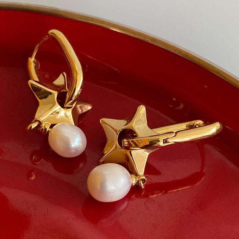 

Dangle Earrings LONDANY Star Natural Beads Detachable Fashion Design Of A Pair