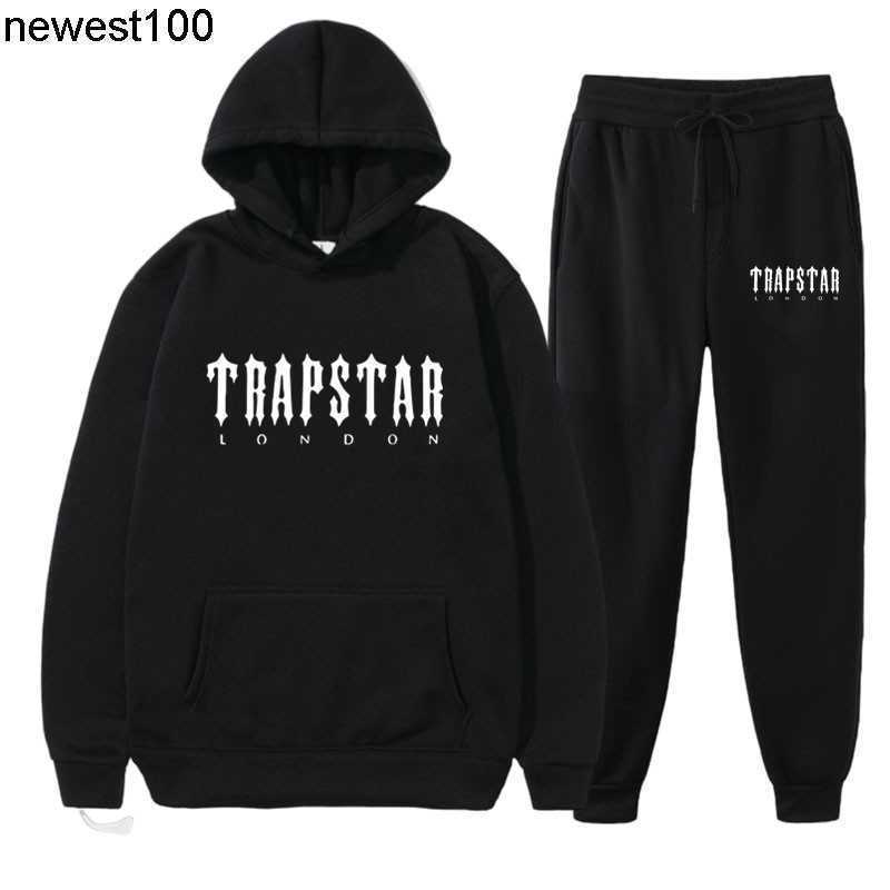 Designer masculin créateur du body trapstar ensemble en deux pièces marques de mode alphabet imprimé sweat à capuche décontracté pour hommes