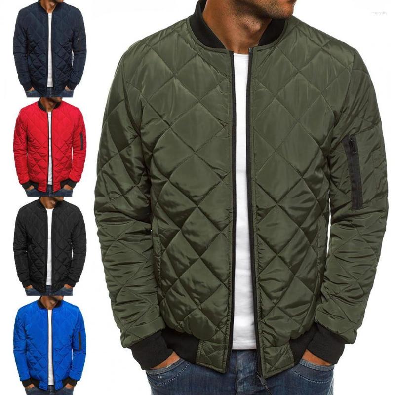 

Men's Jackets Solid Color Jacket All-matched Long Sleeve Men Coat Slim Fit Zip Up Stand Collar Casual For Office, Black