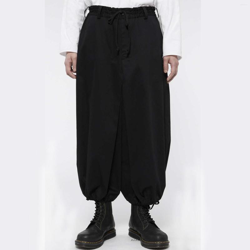 

Men' Pants Men' Spring And Summer Loose Bloomers Casual Fashion Octagonal Skirt Tide Dark Bound, Black
