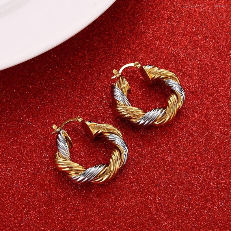 

Hoop Earrings African For Women Brass Twisted Arab Ethiopian Jewelry
