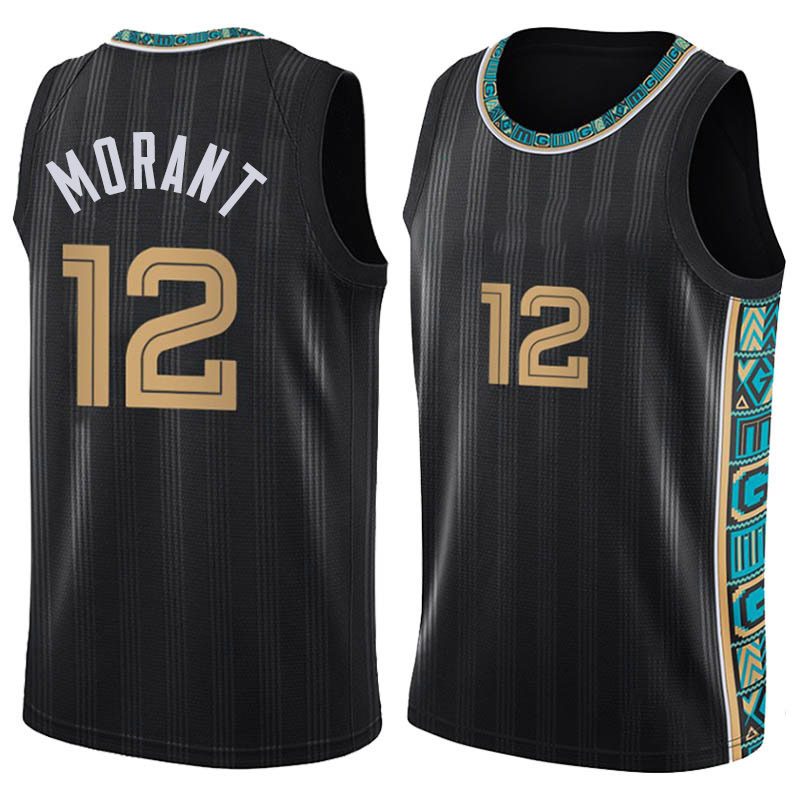

Memphis''Grizzlies''Jersey 12 Ja Morant Basketball Jerseys stitched Logos High quality Green Grey White Black top Mens Size S, Men jesery
