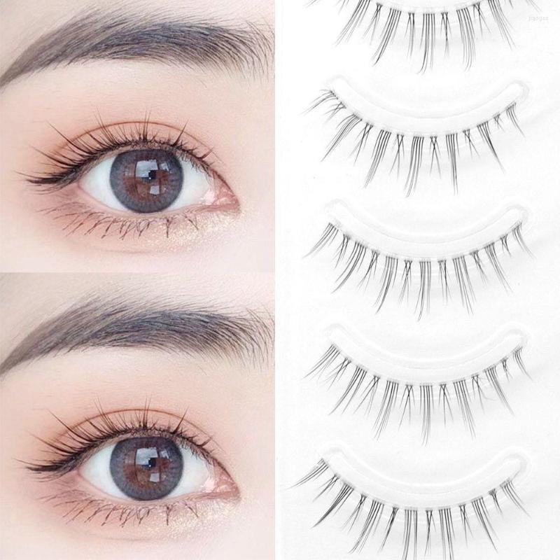 

False Eyelashes Super Light Natural Simulated Handmade Fake 3D Mink Hair Little Devil Thin Transparent Stem