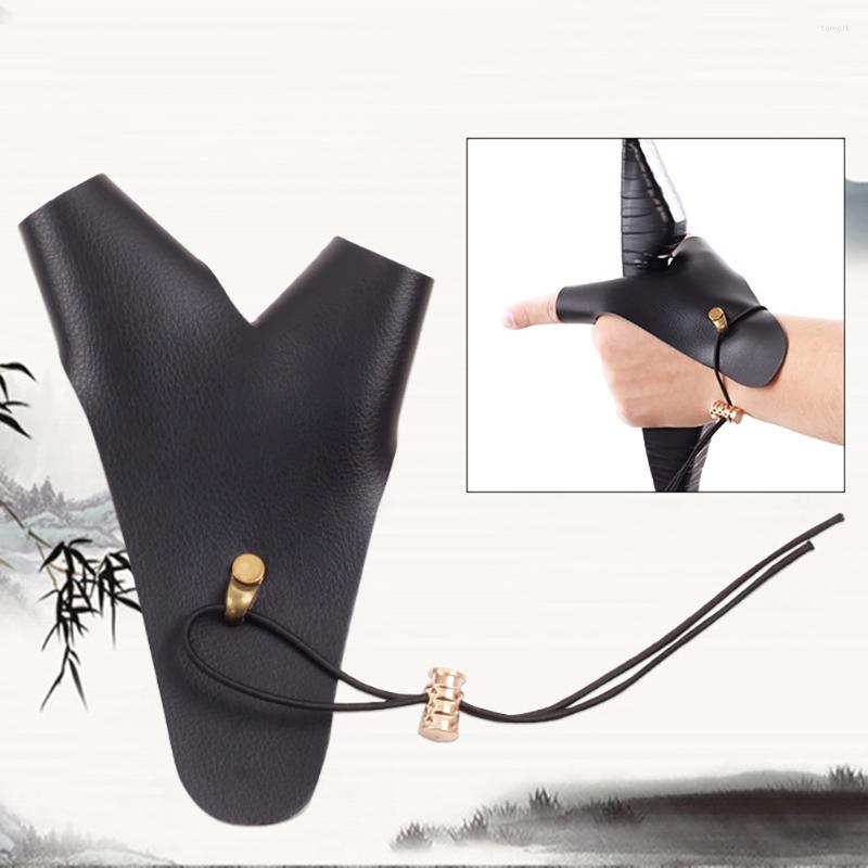 

Knee Pads Hand Cover Archery Bow Guardfingerprotectortraditional Longbow Gloves Gear Shooting Glove Forearm, Black