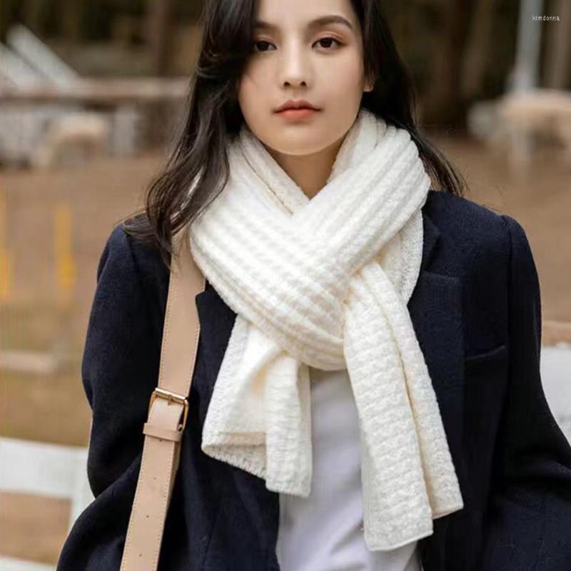 

Scarves Long Scarf Excellent Woolen Yarn Knitted Women Lightweight