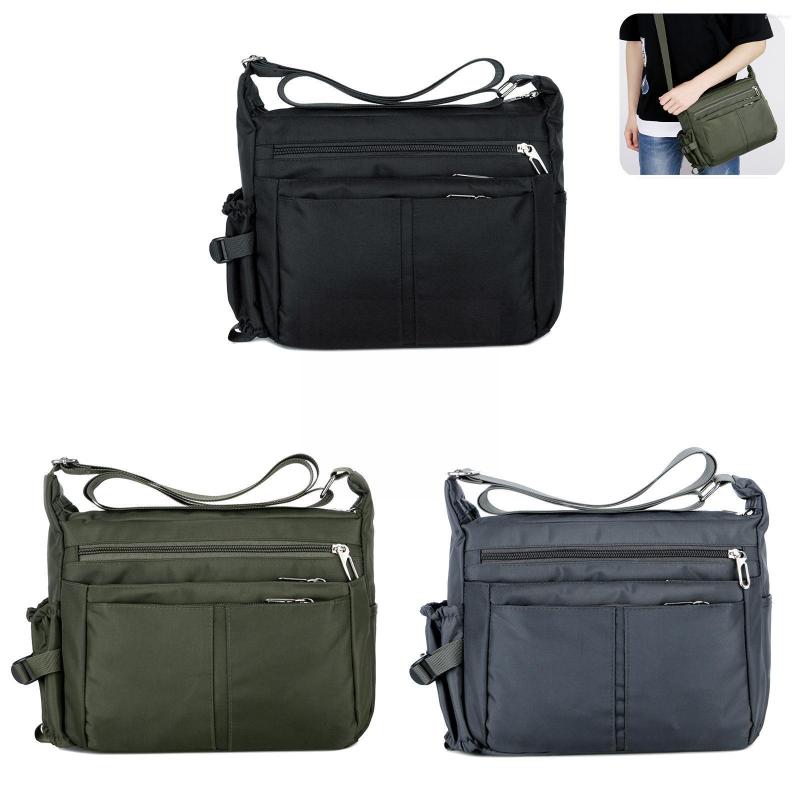 

Duffel Bags Women Men Nylon Waterproof Shoulder Casual Tote Messenger Bag Luxury Travel Quality Fashion Crossbody Men's I5D6, Black