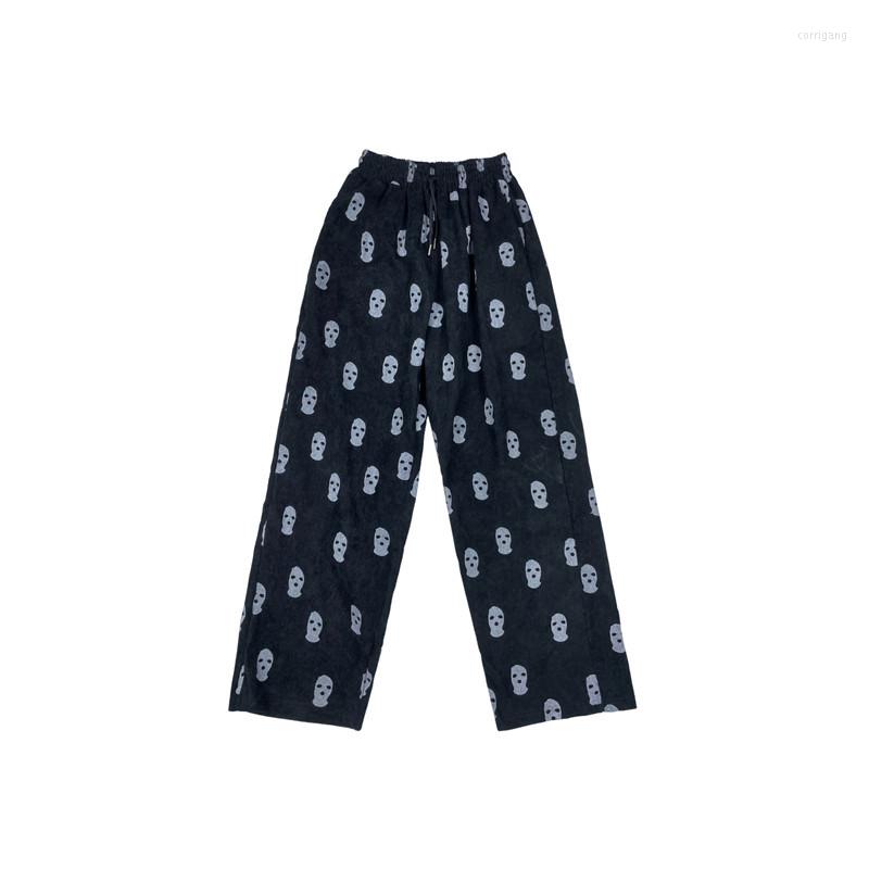 

Men's Pants Autumn Trend Corduroy Men's And Women's Sports Street Couple Loose Straight Casual All-match Wide-leg Men, Photo color 02
