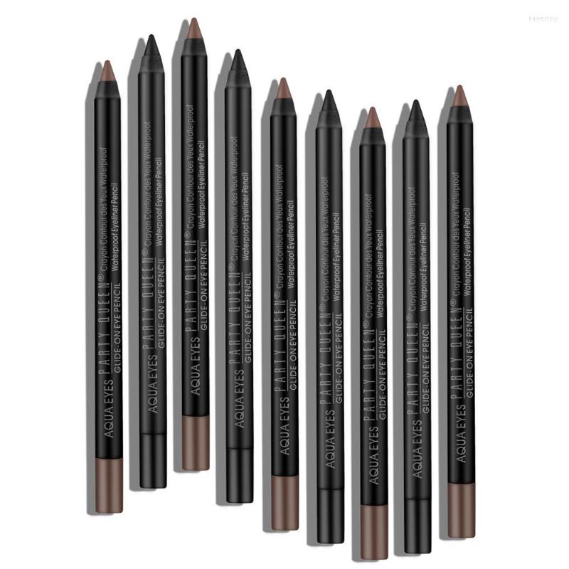 

Eyeliner 1 Pcs 2022 Party Queen Brand Eye Liner Pencil Makeup Long Lasting Waterproof Black Brown Color Gel