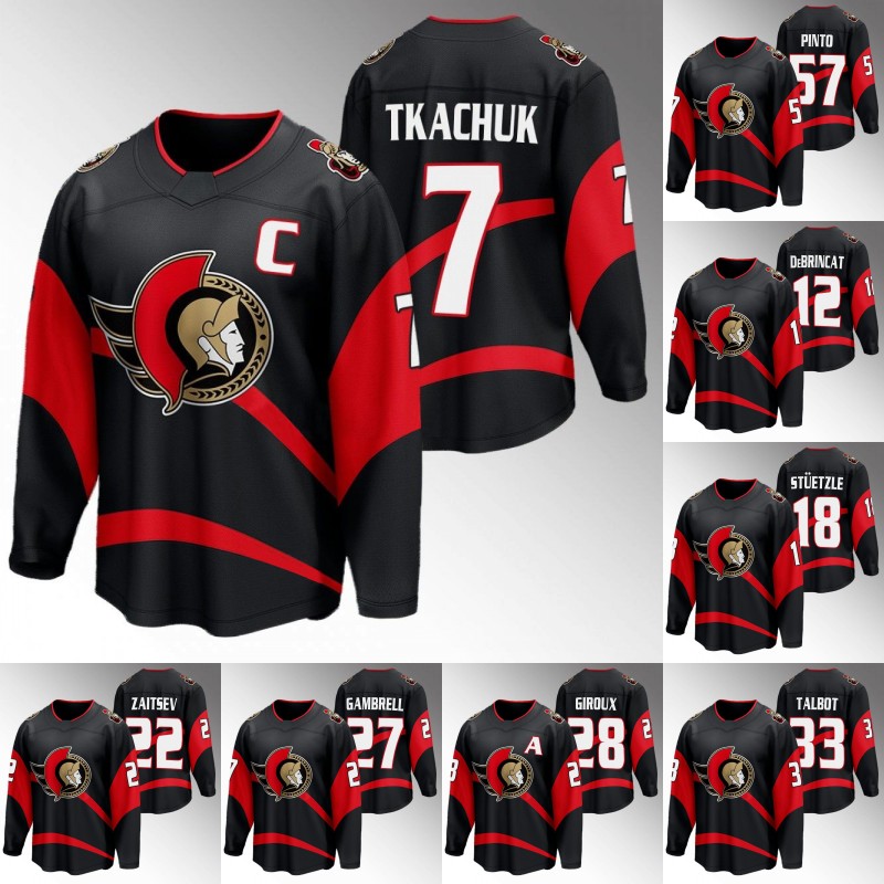 

Ottawa Brady Tkachuk Senators 2022 Reverse Retro Jersey Josh Norris Alex DeBrincat Tim Stuetzle Drake Batherson Erik Brannstrom Claude Giroux Thomas Chabot Jersey, 57 shane pinto