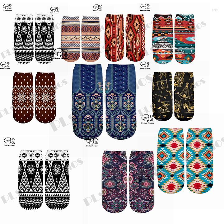 

Men's Socks Plstar Cosmos Funny Native Pattern Unique 3DPrint Short Royal Court Man/Women Unisxe High Quality Dropshopping A-1, Beige