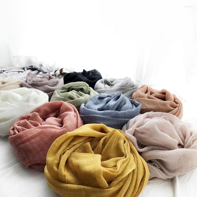 

Scarves 2022 Arrival Solid Color Pinstripe Wool Silk Women Autumn Winter Thin Soft Acrylic Scarf Shawl Wraps Bufanda